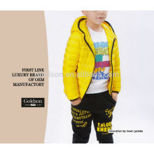 Leichtgewicht Sport Ente Daunenfeder Kinder Winterjacke Mit Kapuze